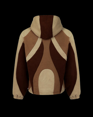'SPLICE' HOODIE: MOCHA