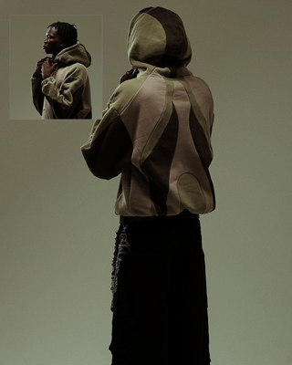 'SPLICE' HOODIE: BAYLEAF