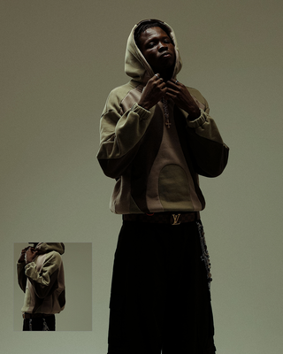 'SPLICE' HOODIE: BAYLEAF