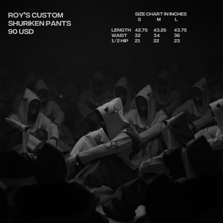 ROY'S PECAN 'SHURIKEN' DENIM PANTS