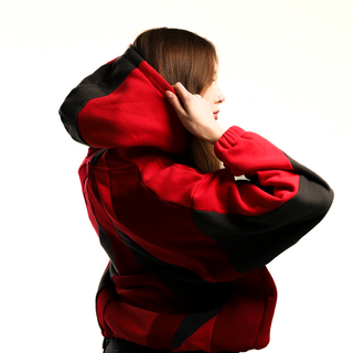 'SPLICE' HOODIE: MAGMA