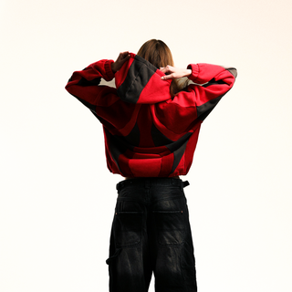 'SPLICE' HOODIE: MAGMA