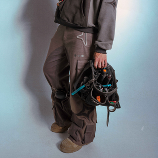 ROY'S PECAN 'SHURIKEN' DENIM PANTS