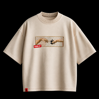 'CREAM' BOX LOGO TEE